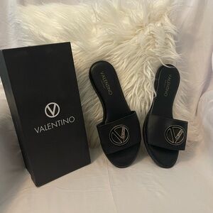 Valentino Women's Black Sandal Slides